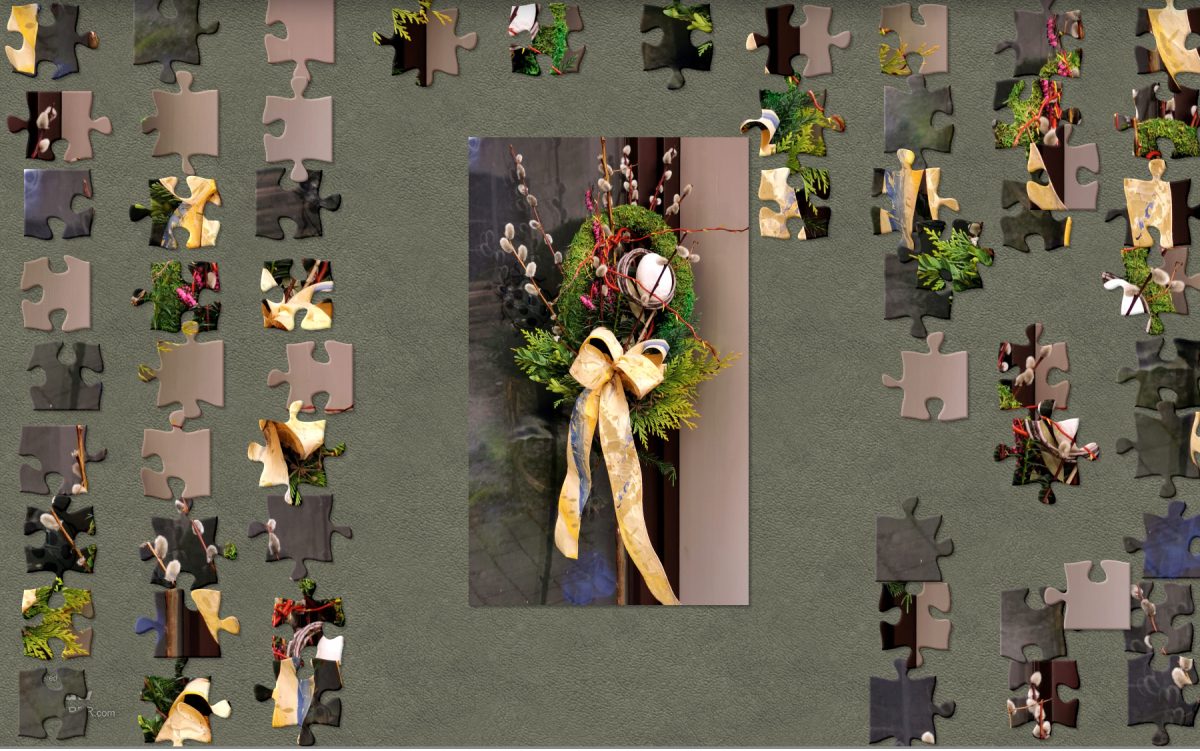 Unsere traditionelle Herausforderung zum Palmsonntag: Puzzleteil für Puzzleteil entdecken Sie in diesem Pinzgauer Palmbuschen traditionelle Brauchtumsfloristik.
