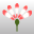 Blütenfarbe rot-weiß; mehrfarbige Blüten